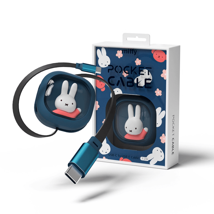Miffy Pocket Cable | USB - C Retractable Cable | MistPals - MistPals