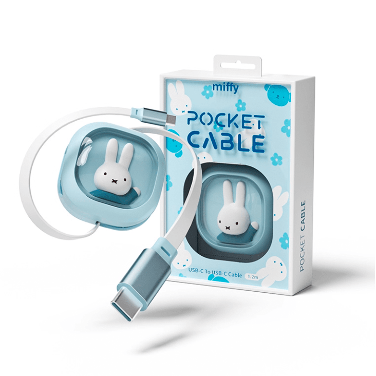 Miffy Pocket Cable | USB - C Retractable Cable | MistPals - MistPals