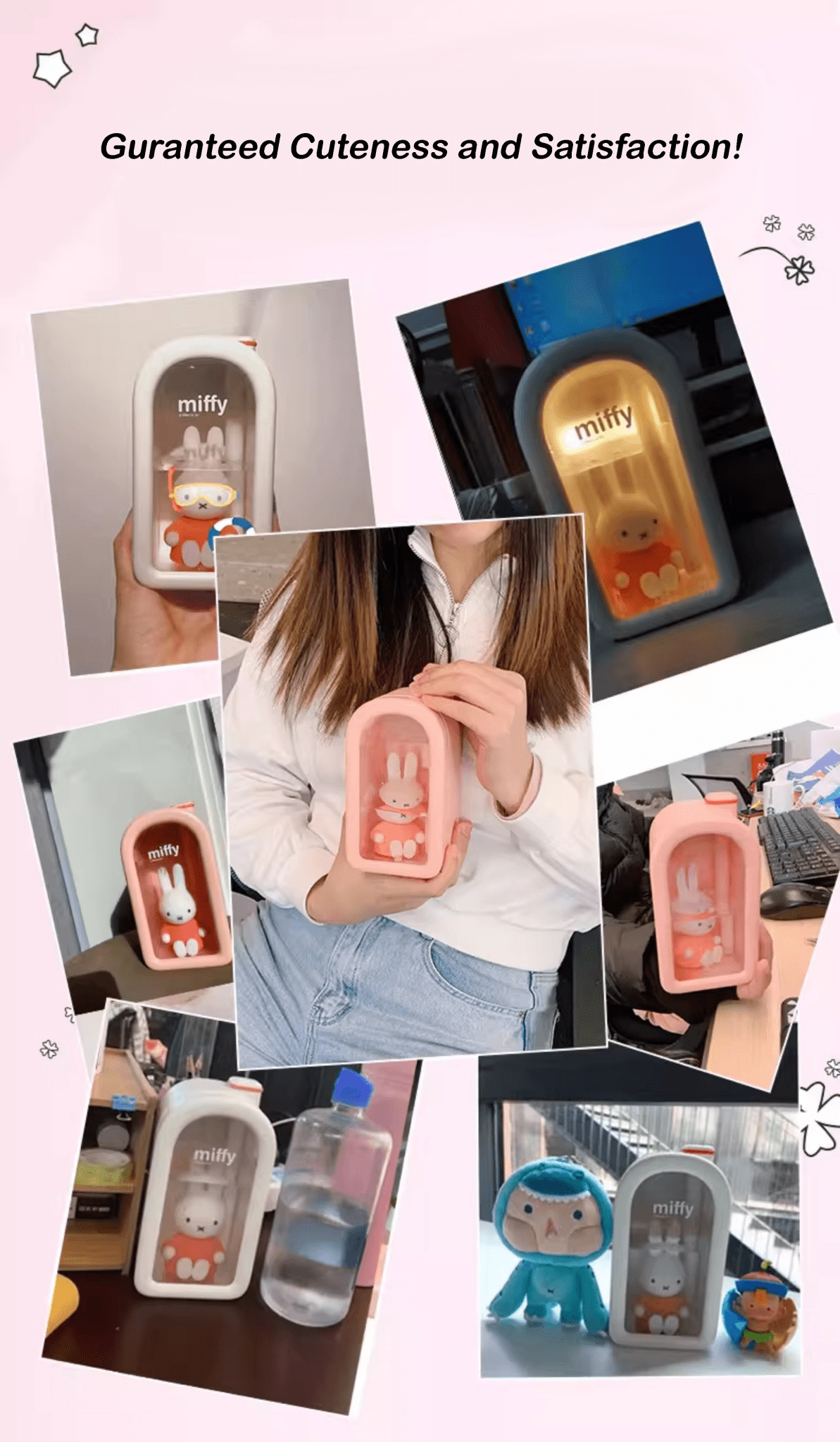 Miffy Rabbit Cute Mini Humidifier | Pink | MistPals - MistPals