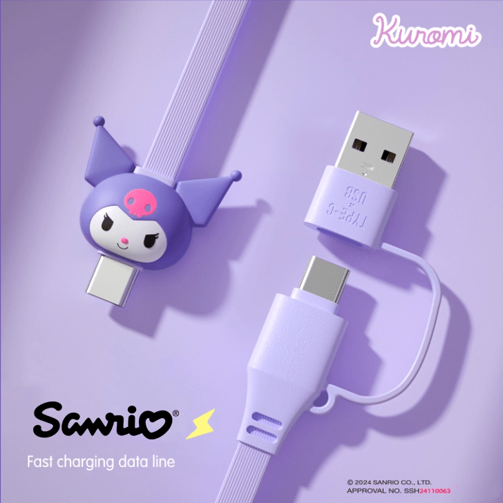 Sanrio Charging Cables | Hello Kitty, Kuromi, Cinnamoroll, Pochacco | MistPals - MistPals