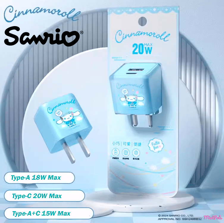 Sanrio Fast Charger | Hello Kitty, Kuromi, Cinnamoroll, Pochacco | MistPals - MistPals